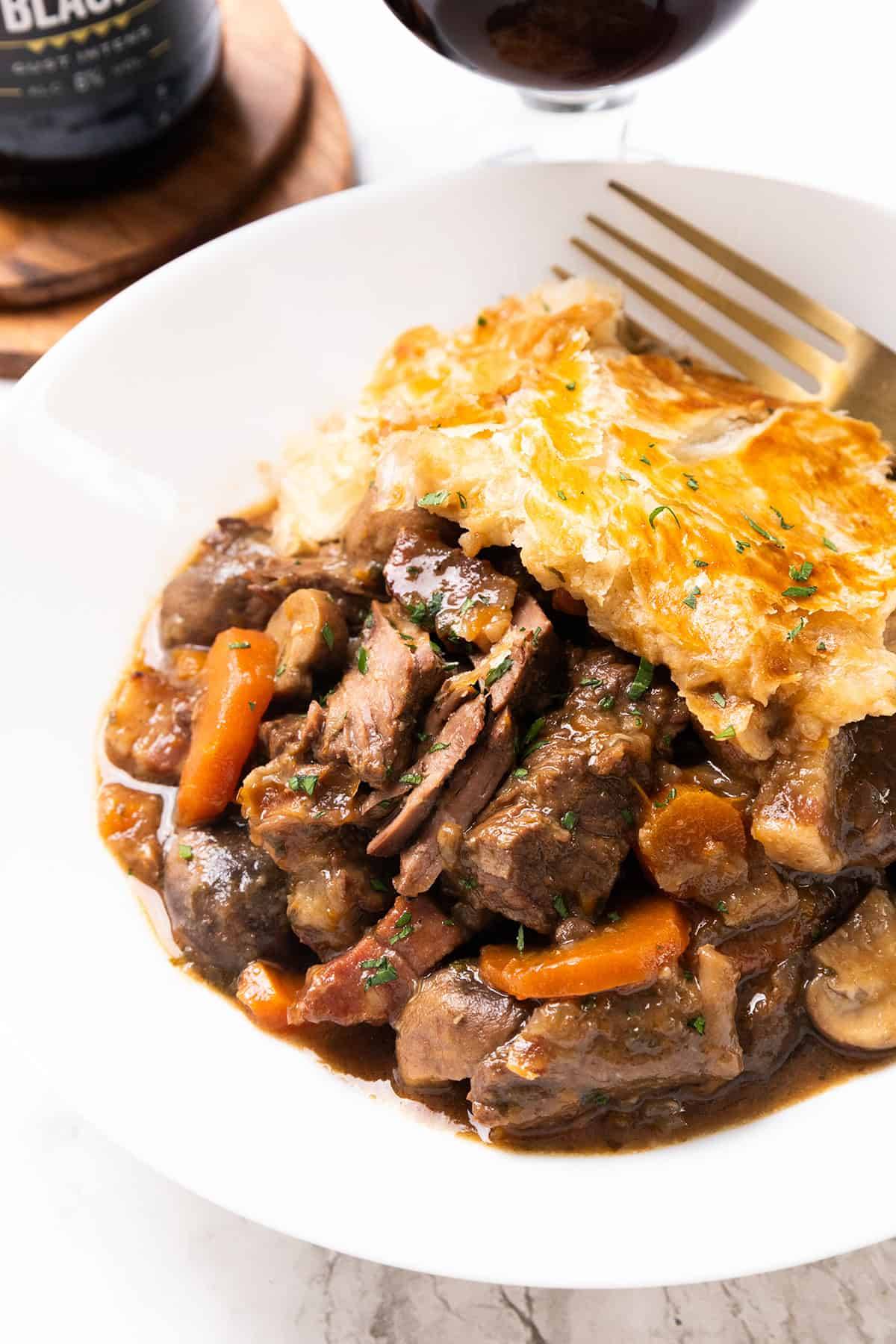 beef and guiness pie