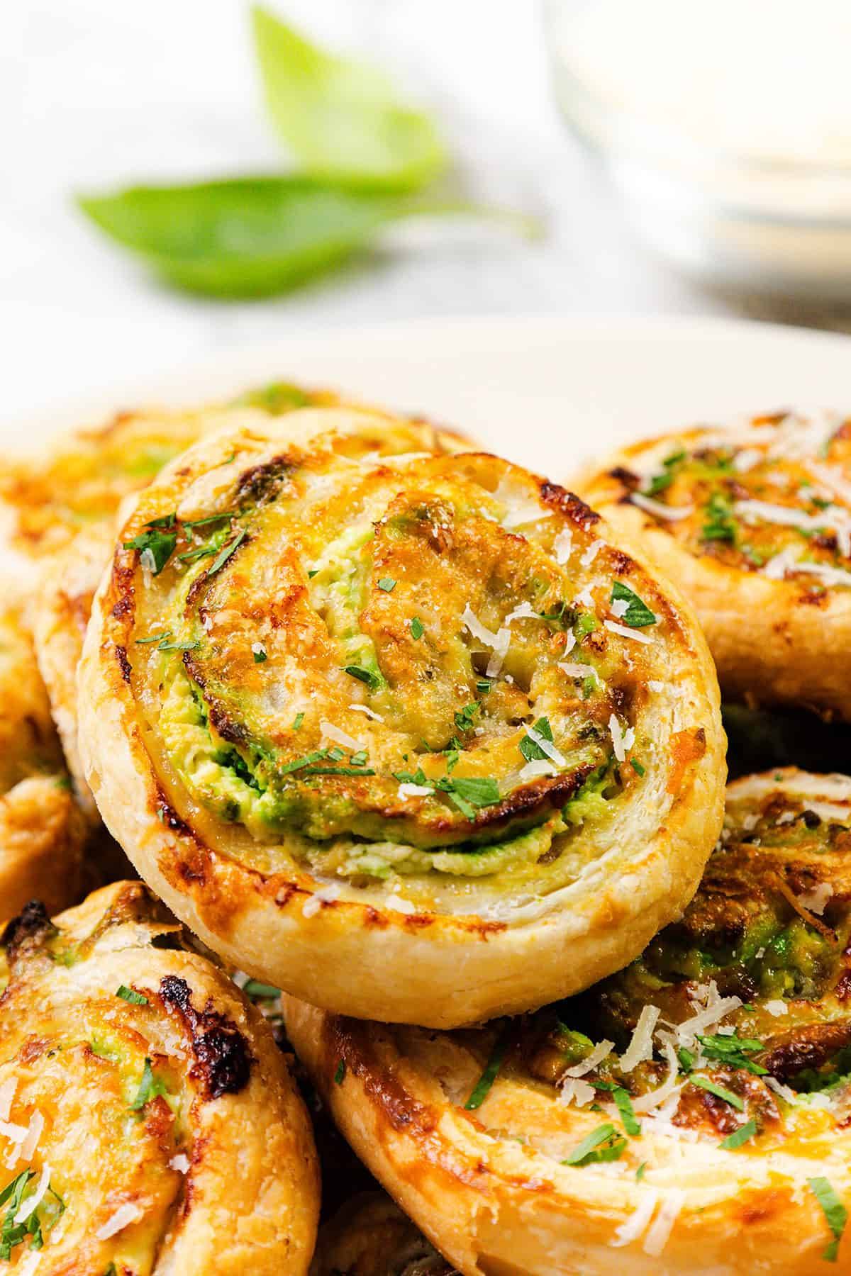 pesto pinwheels