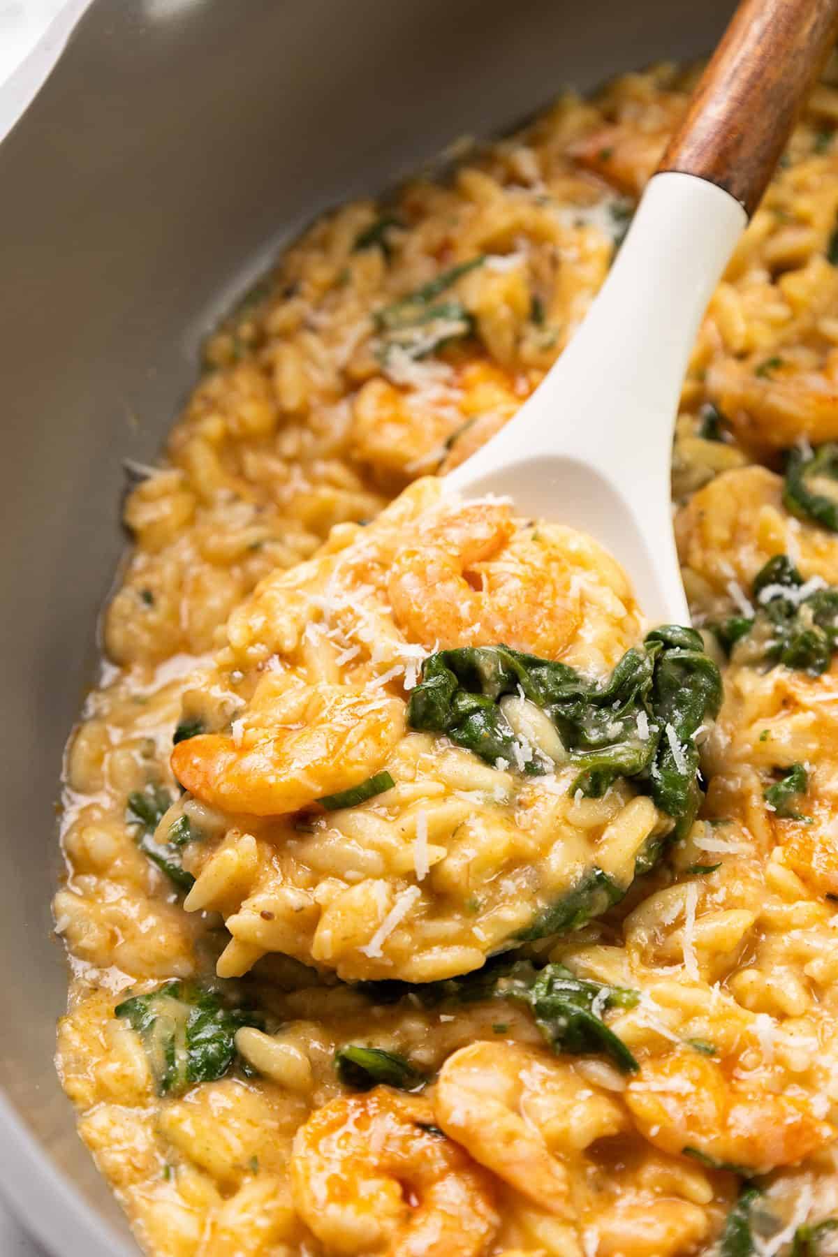 one pot lemony shrimp and orzo
