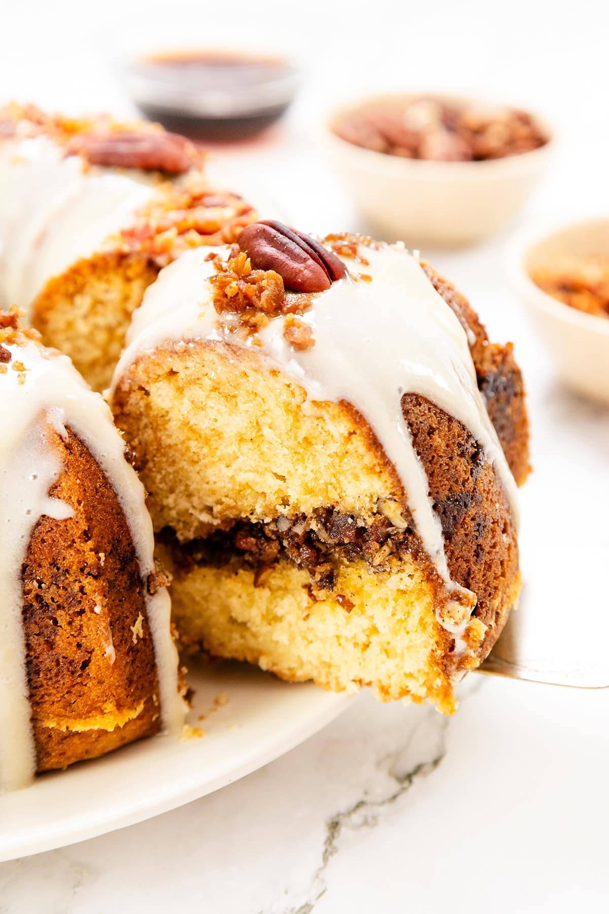 maple bacon bundt cake