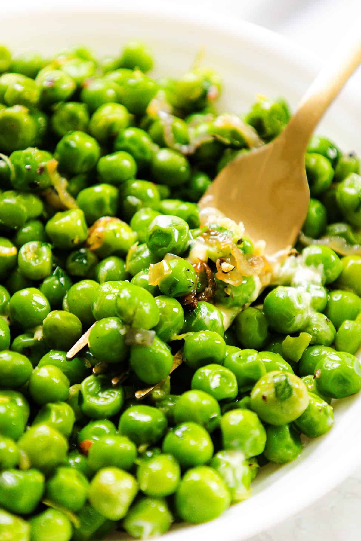 peas with shallots and butter