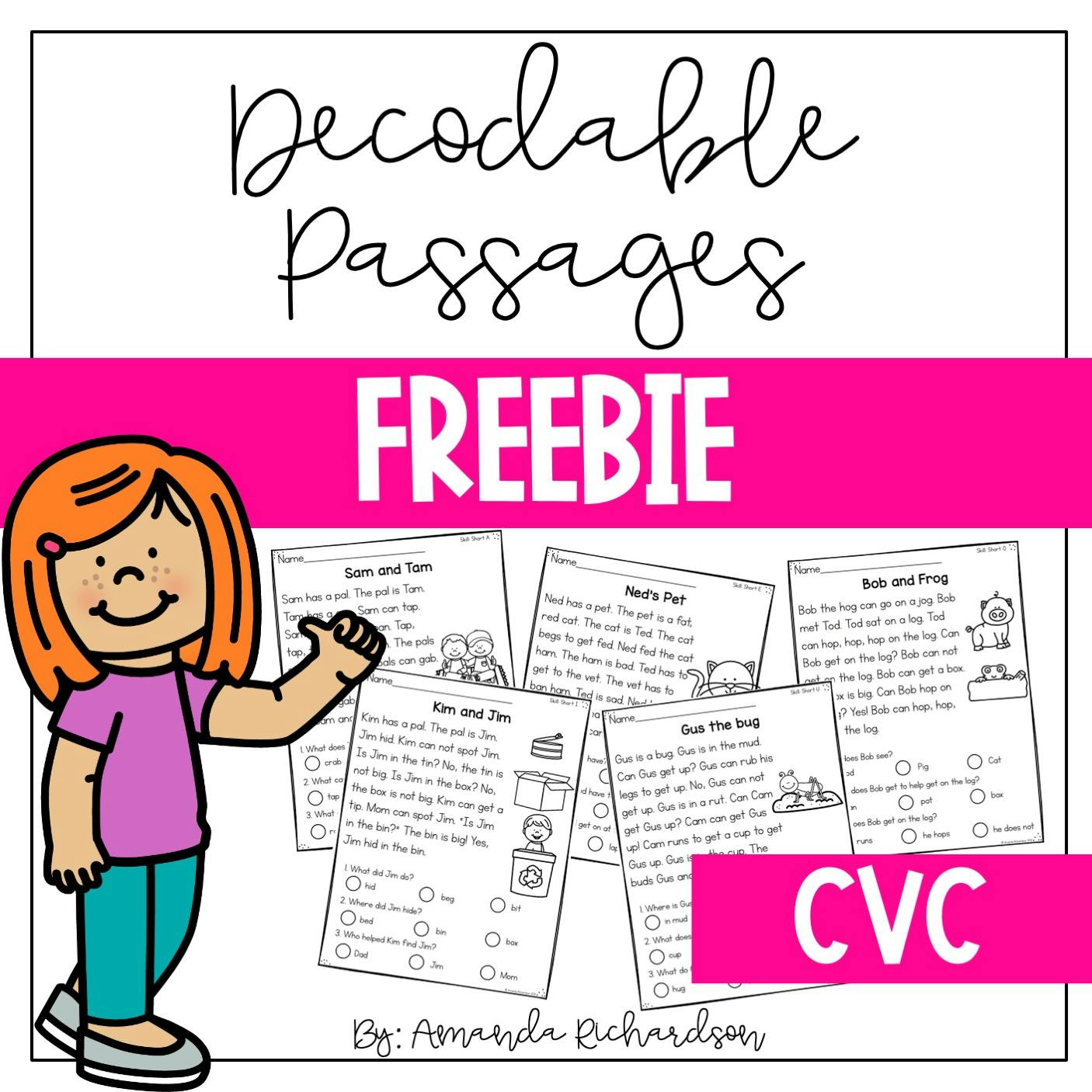 FREE Decodable Reading Passages