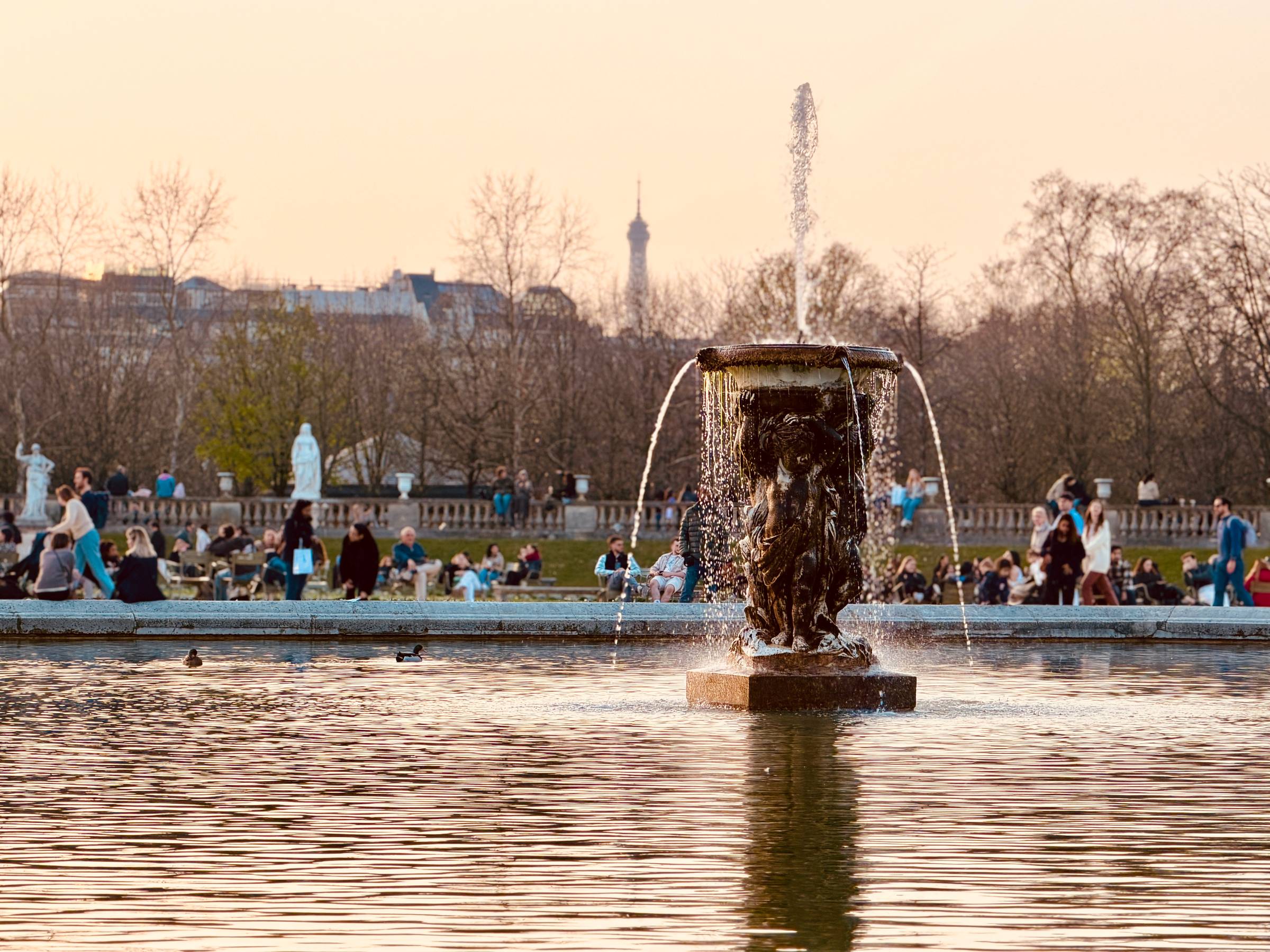 Fountain at Luxembourg Gardens in Paris