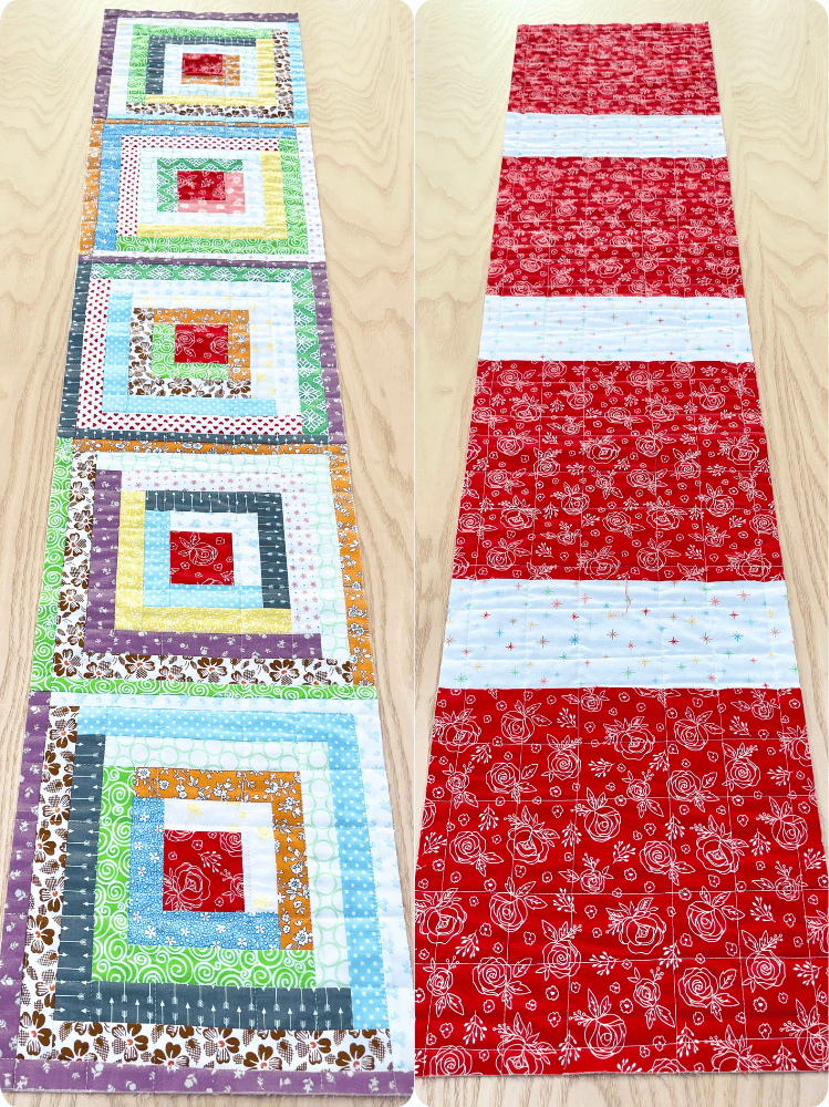 Log Cabin Table Runner Quilt Pattern