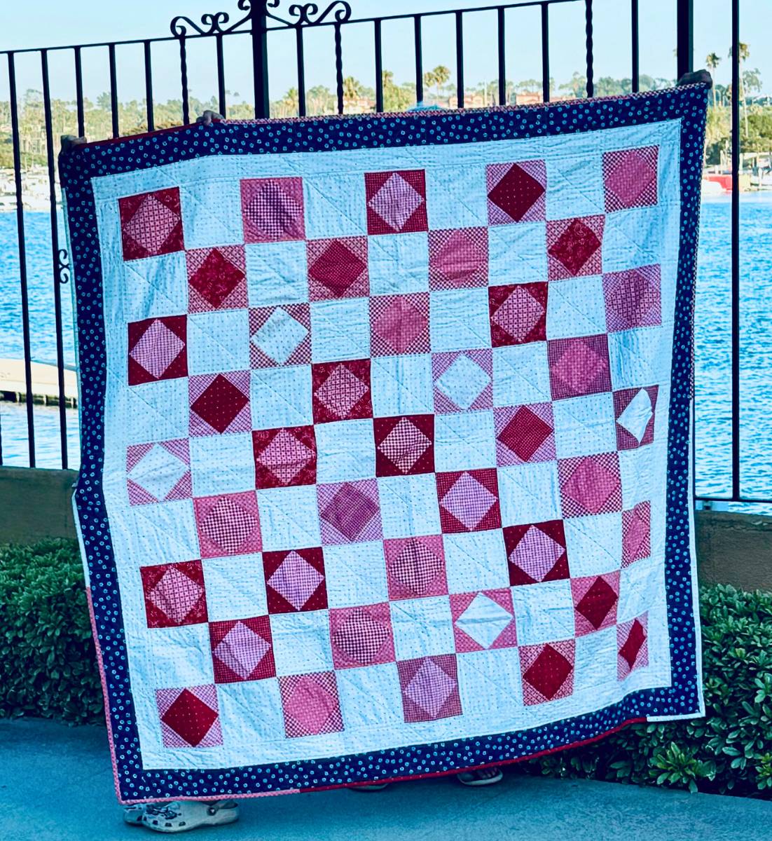 Blushing Blocks Quilt Pattern