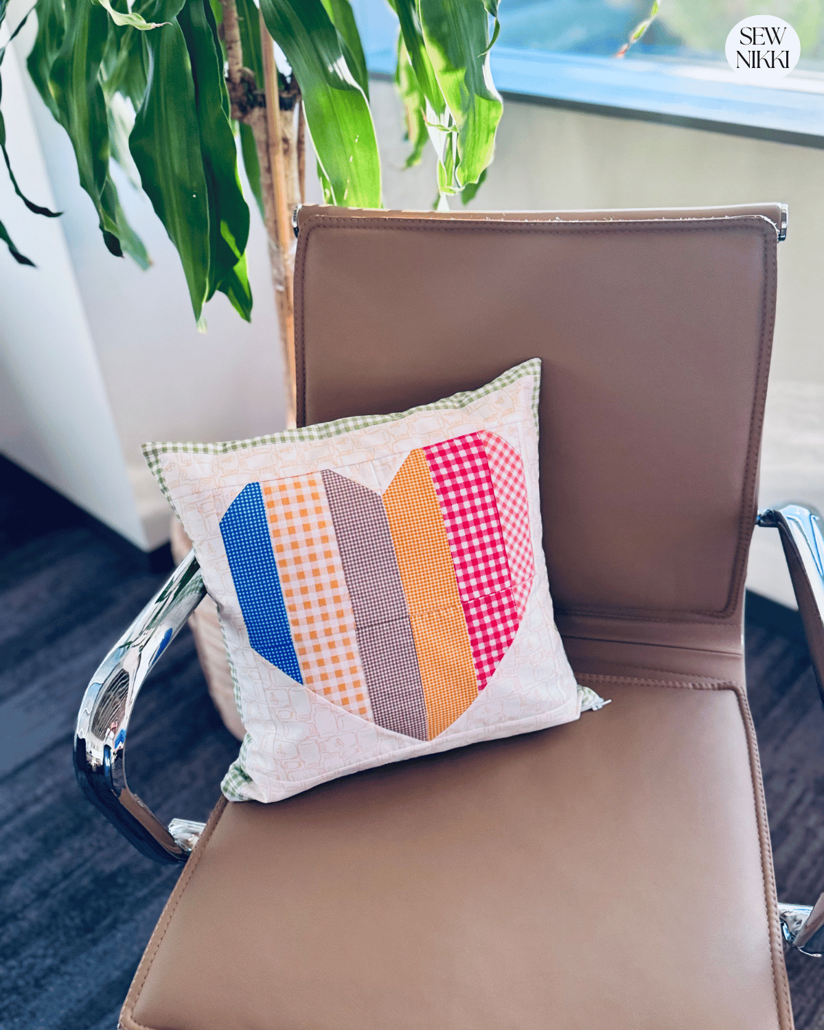 how to sew a heart pillow by Sew Nikki