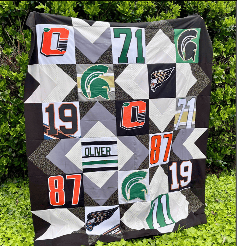 Hockey Jersey Quilt Pattern