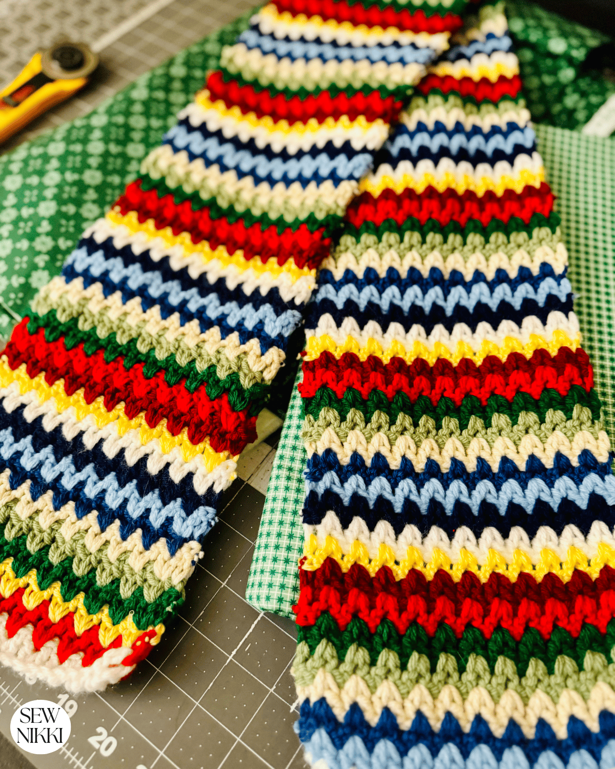 Swiss Alps Scarf Crochet Pattern