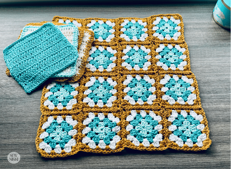 Granny Square Table Runner Crochet Pattern