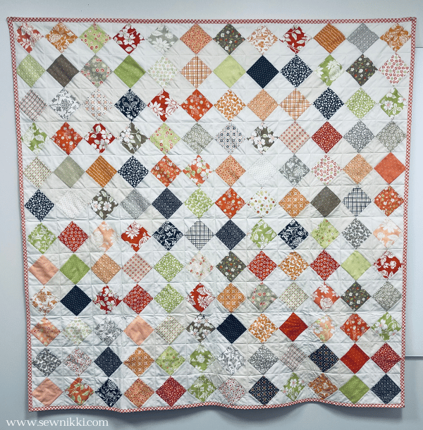 Squares On Point Quilt Pattern
