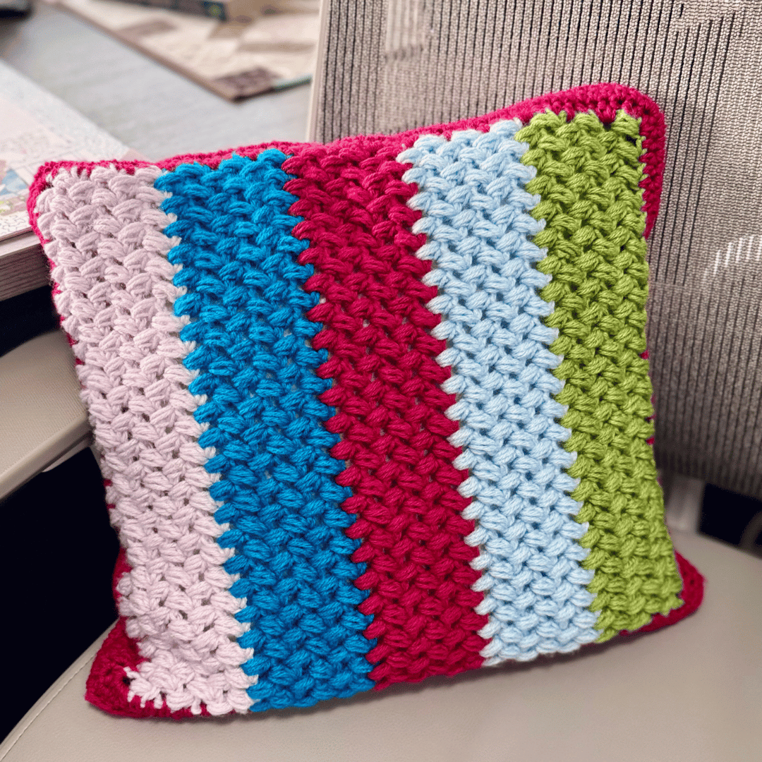 zippered crochet pillow cover digital pattern