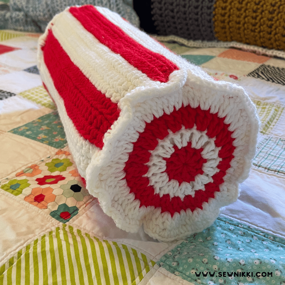 Candy Cane Pillow Crochet Pattern