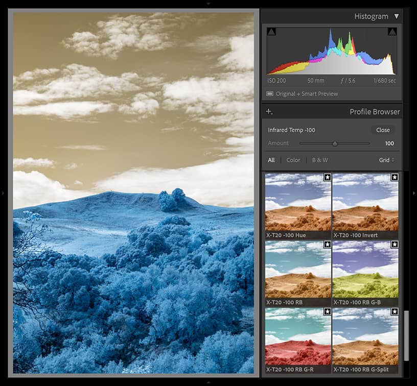 LR IR Color Swap Profiles