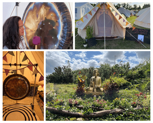 Sound Healing at Buddhafiled and Glastonbury Festival