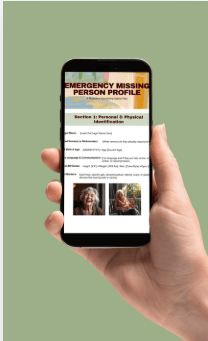 Emergency Missing Person with Dementia Canva Template
