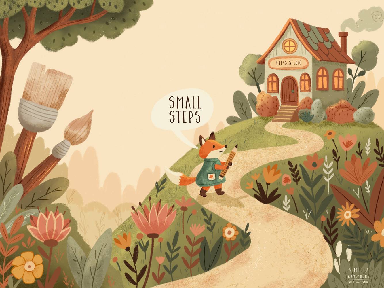 Small Steps Illustration