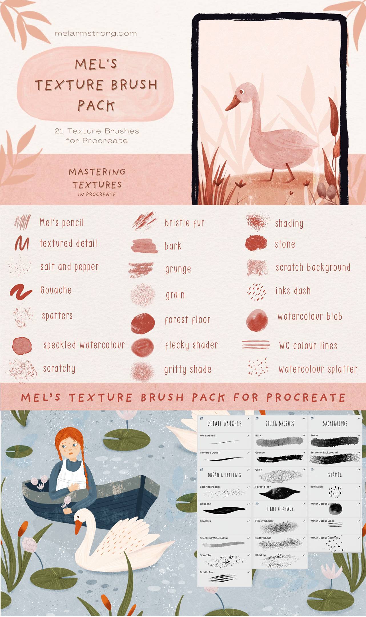 Texture Brush Pack for Procreate