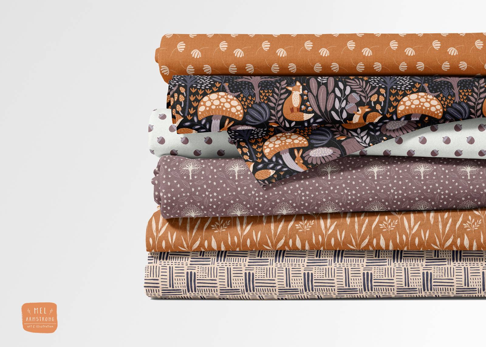 Whimsical Forest Floor Fabric Collection
