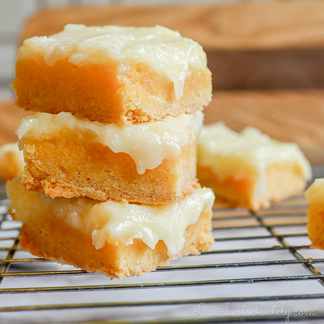 chess squares stacked on a baking rack.