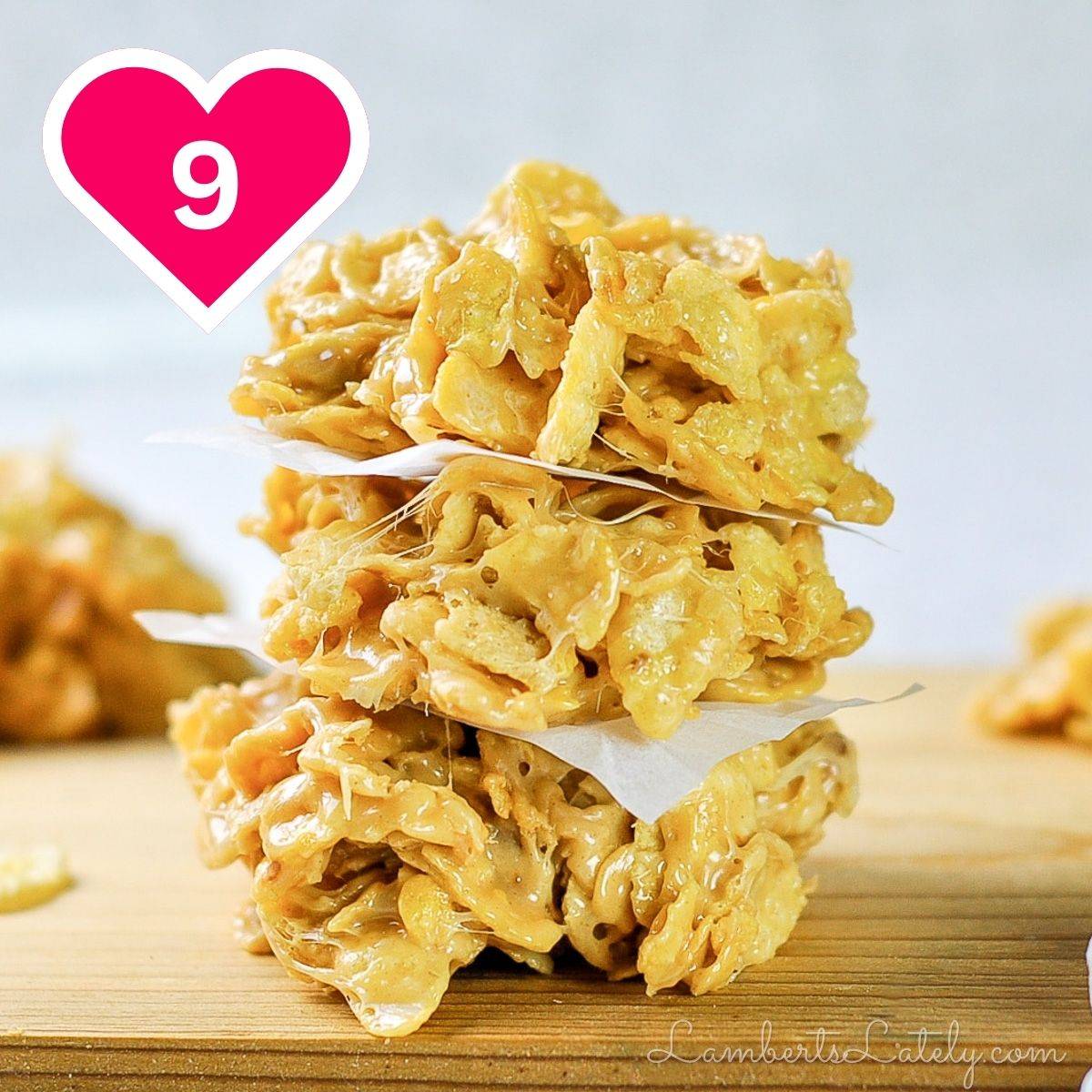 #9 - stack of fluffernutter cookies.