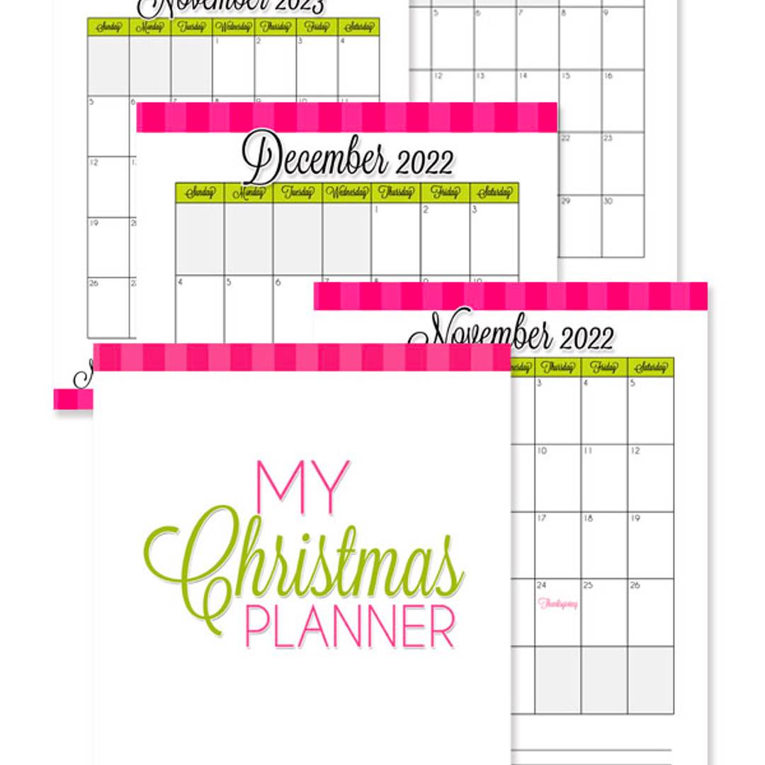 christmas planner printables.