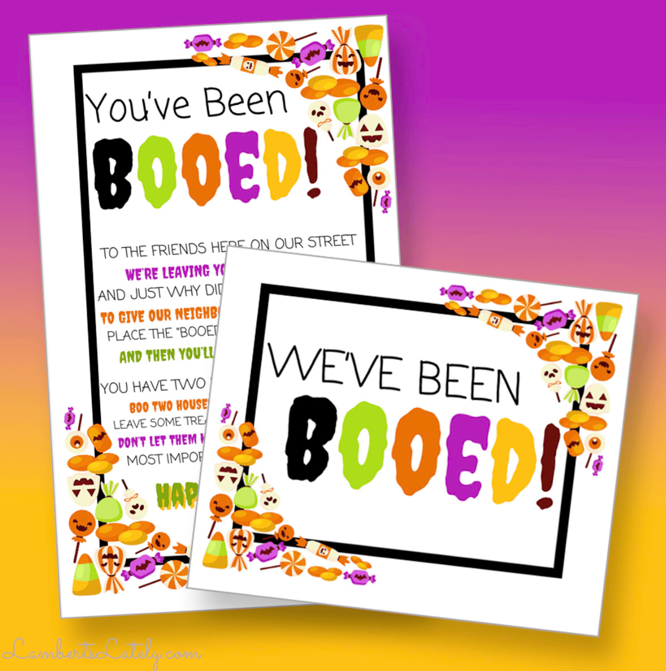 you've been booed printables.