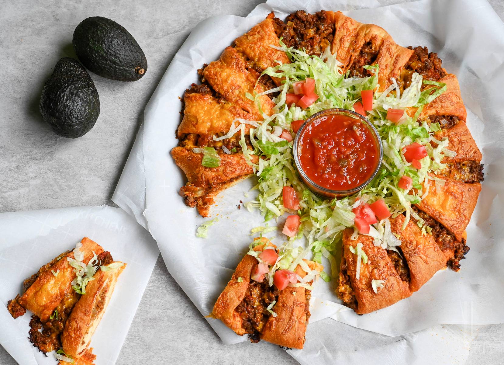 taco crescent ring on a 