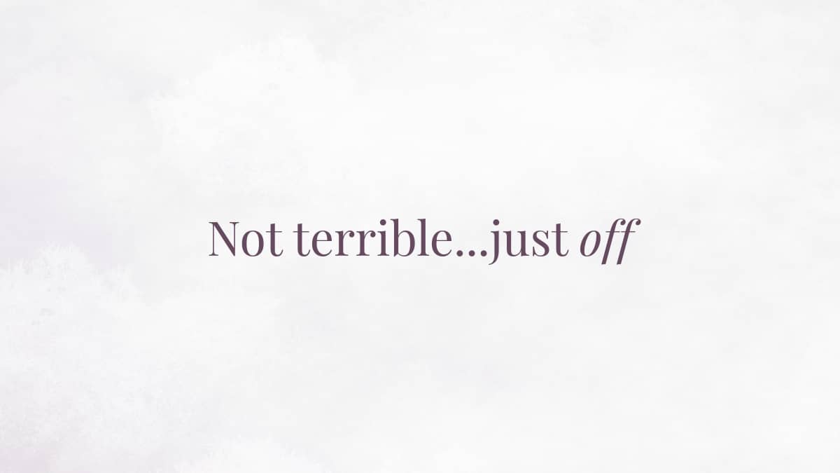 Feeling off, low energy and unfocused during the day