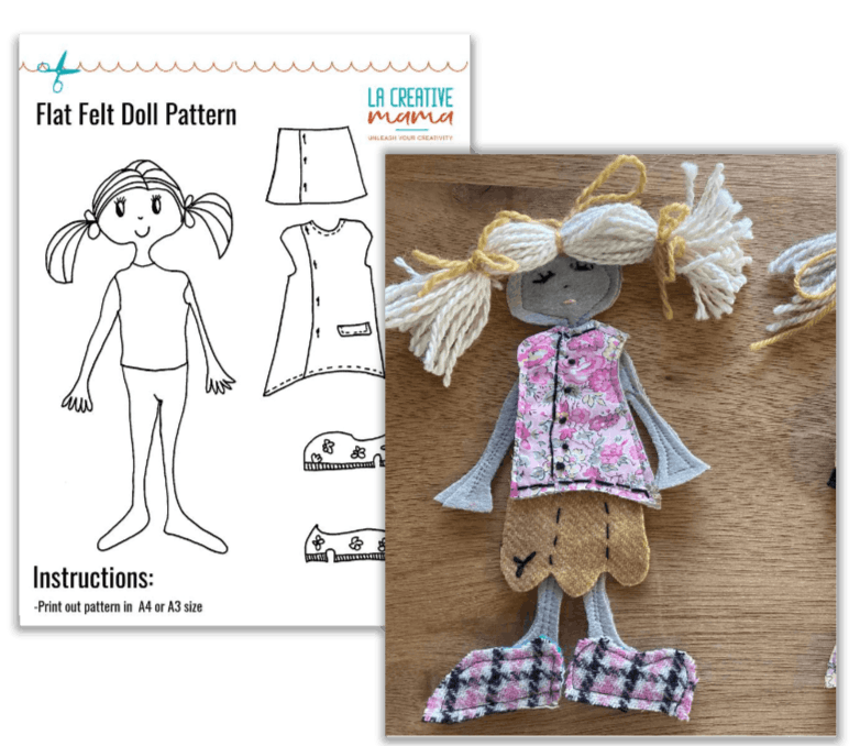 felt doll pattern free