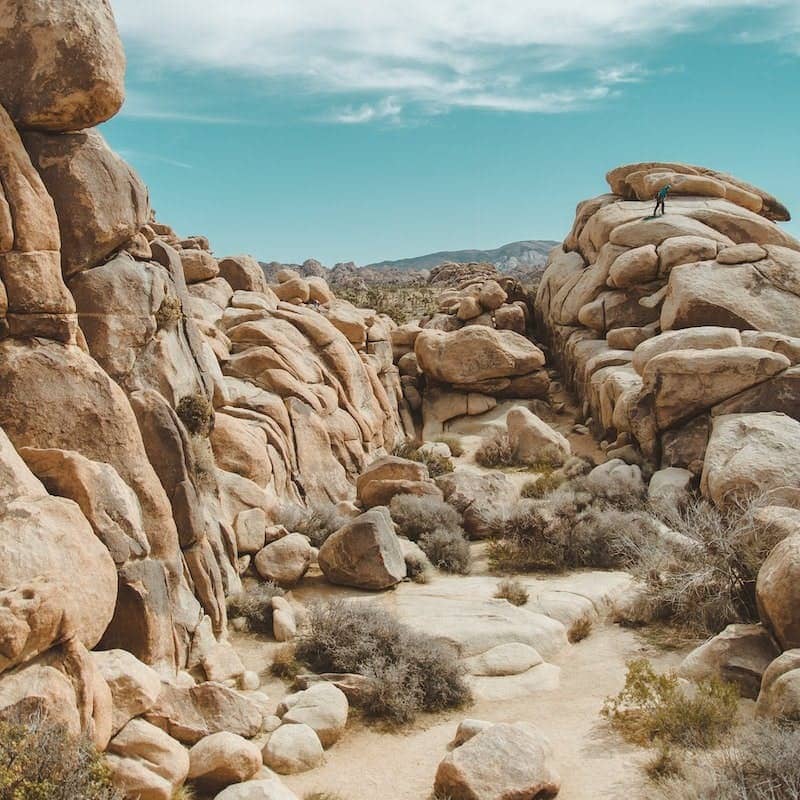 gray rocks under cloudy sky