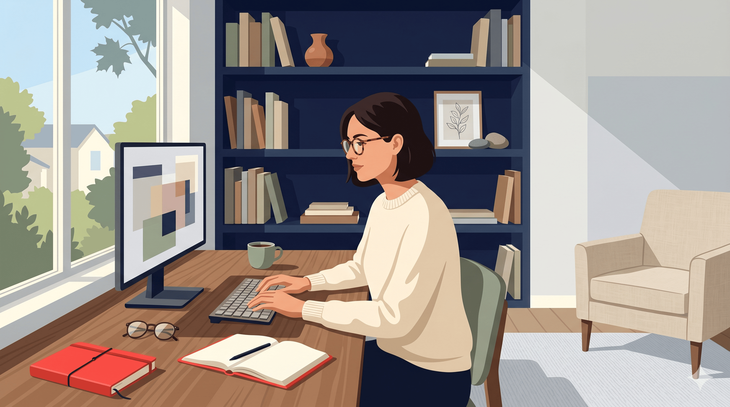 A candidate completes a paid interview for a remote job