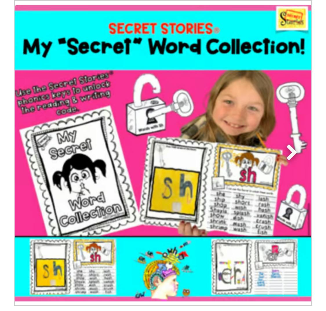 secret stories coloring and word collecting book