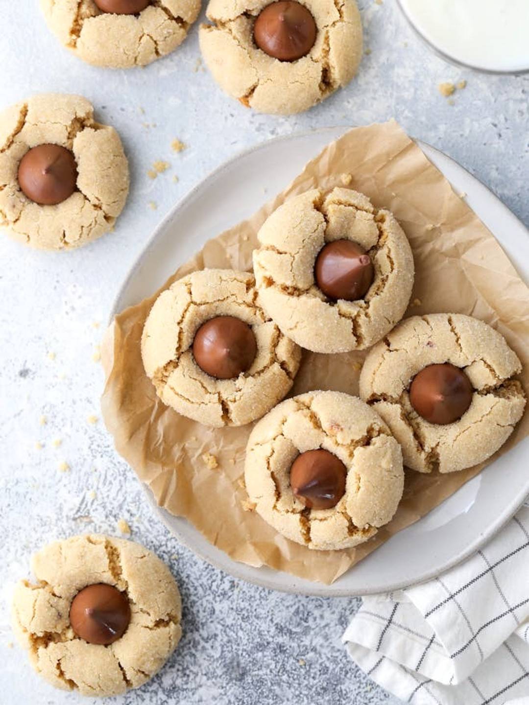peanut butter blossom cookies
