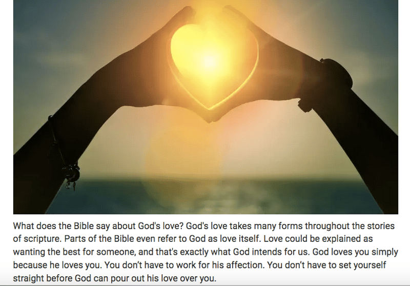 God's Love Verses