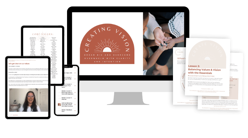 Creating Vision course preview on laptop and tablets