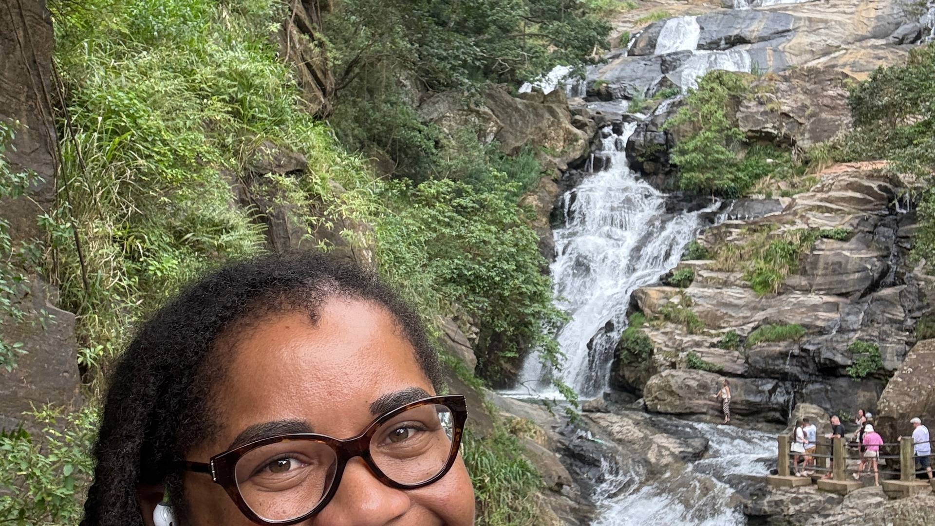 damianne at waterfalls in Ella