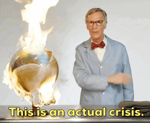 Bill Nye the Science Guy planet burning