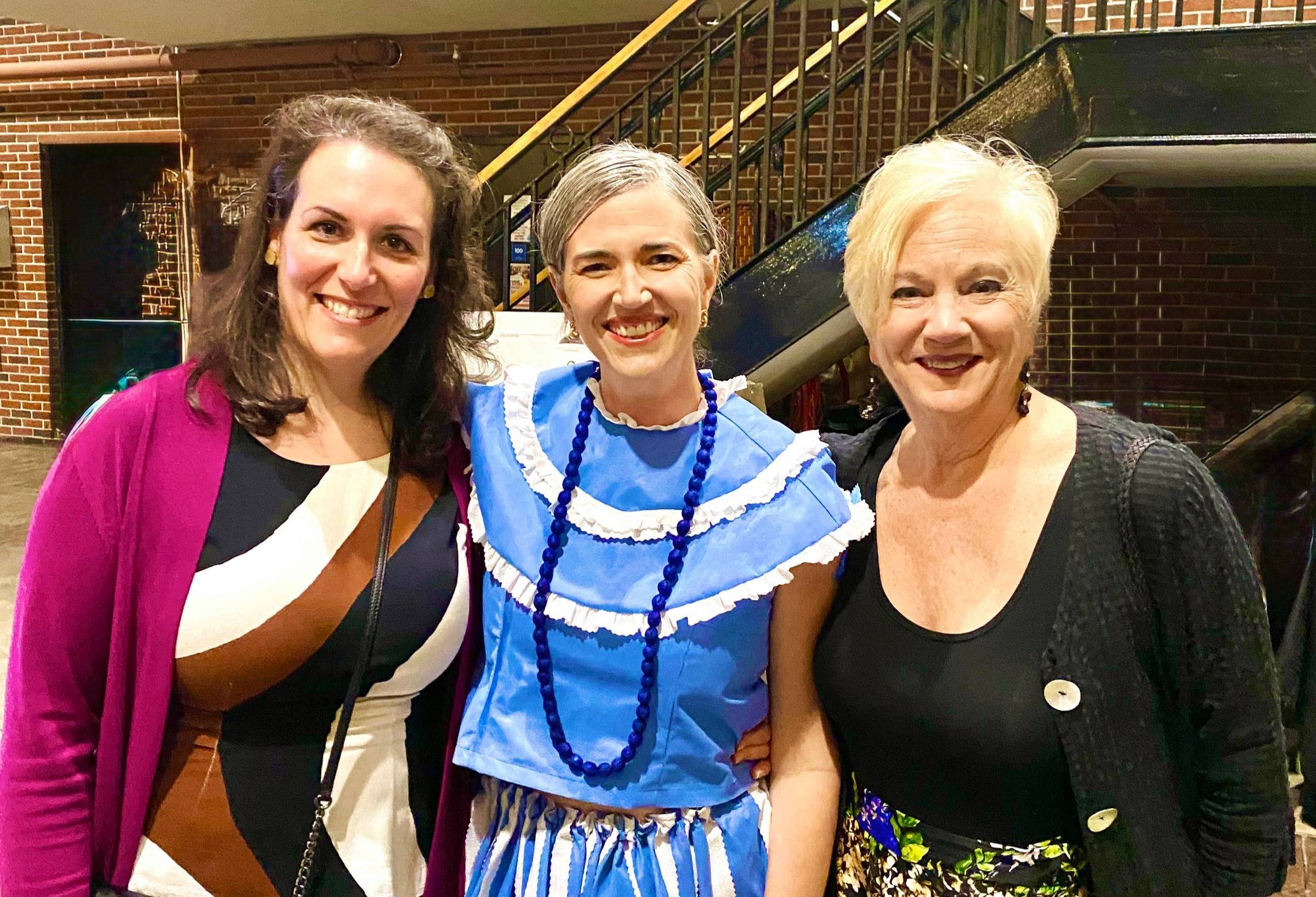 Designer Ariadne Kritonos at the Blue Wrap Project Runway show