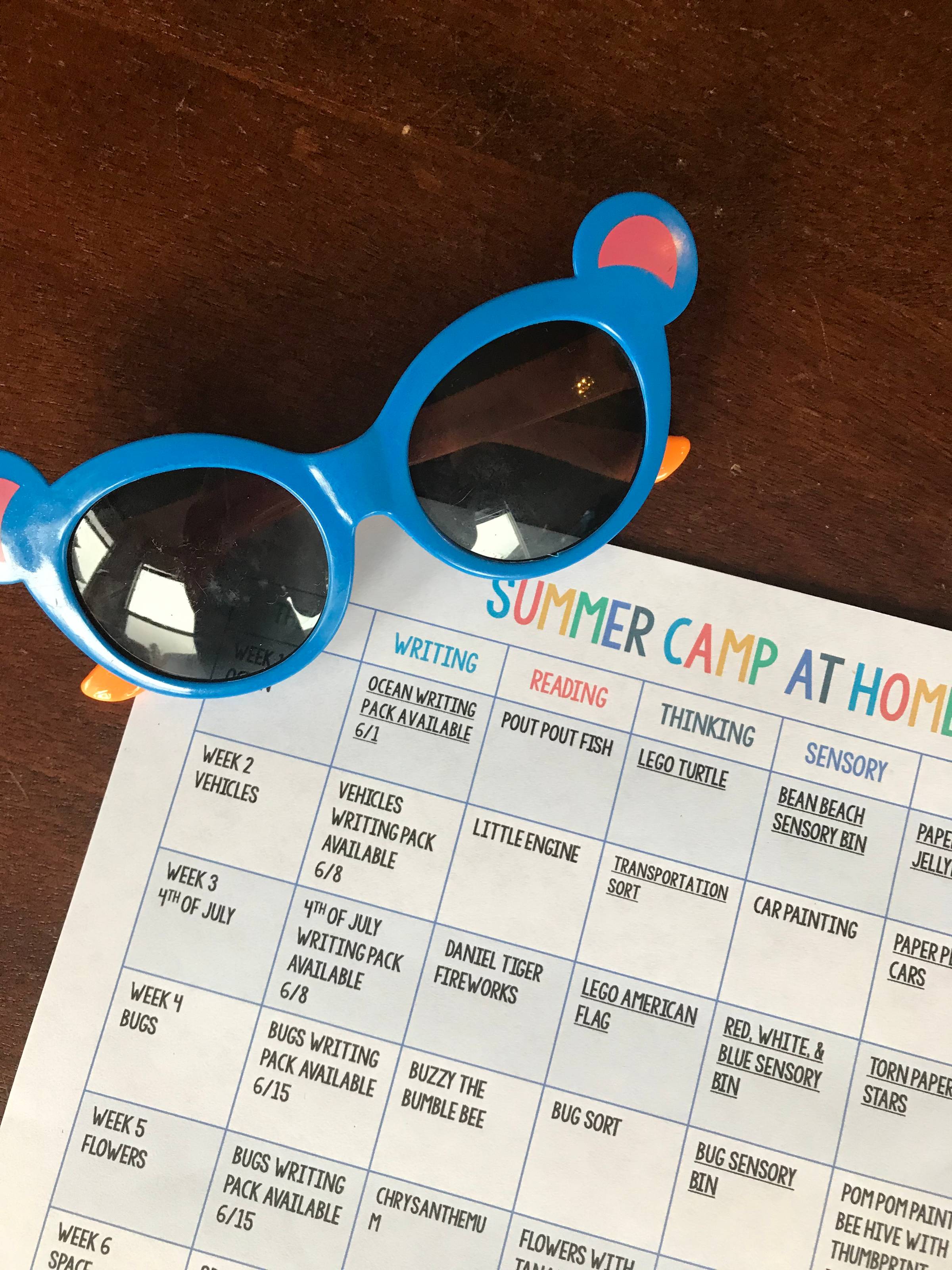 Summer Camp At Home 10 Weeks Of Summer Fun Printable Parents
