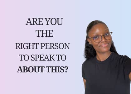 Are you the right person to speak about this?