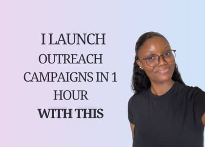 I launch outreach campaigns in 1 hour with this