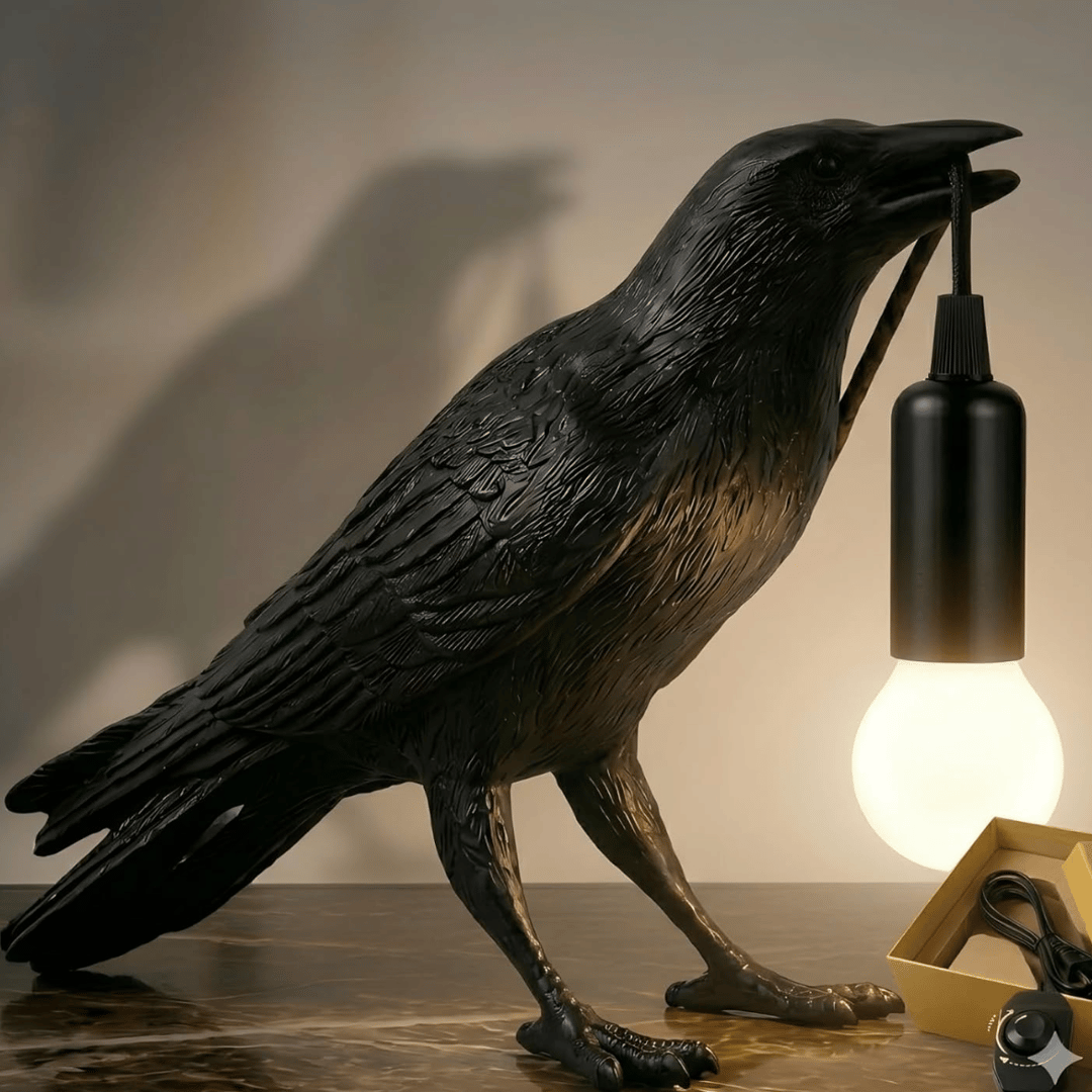 crow lamp