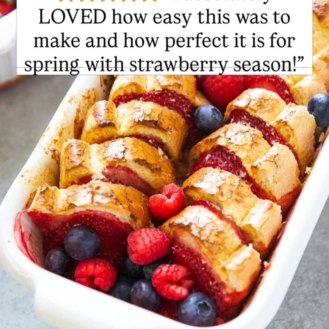 berries and cream French toast 