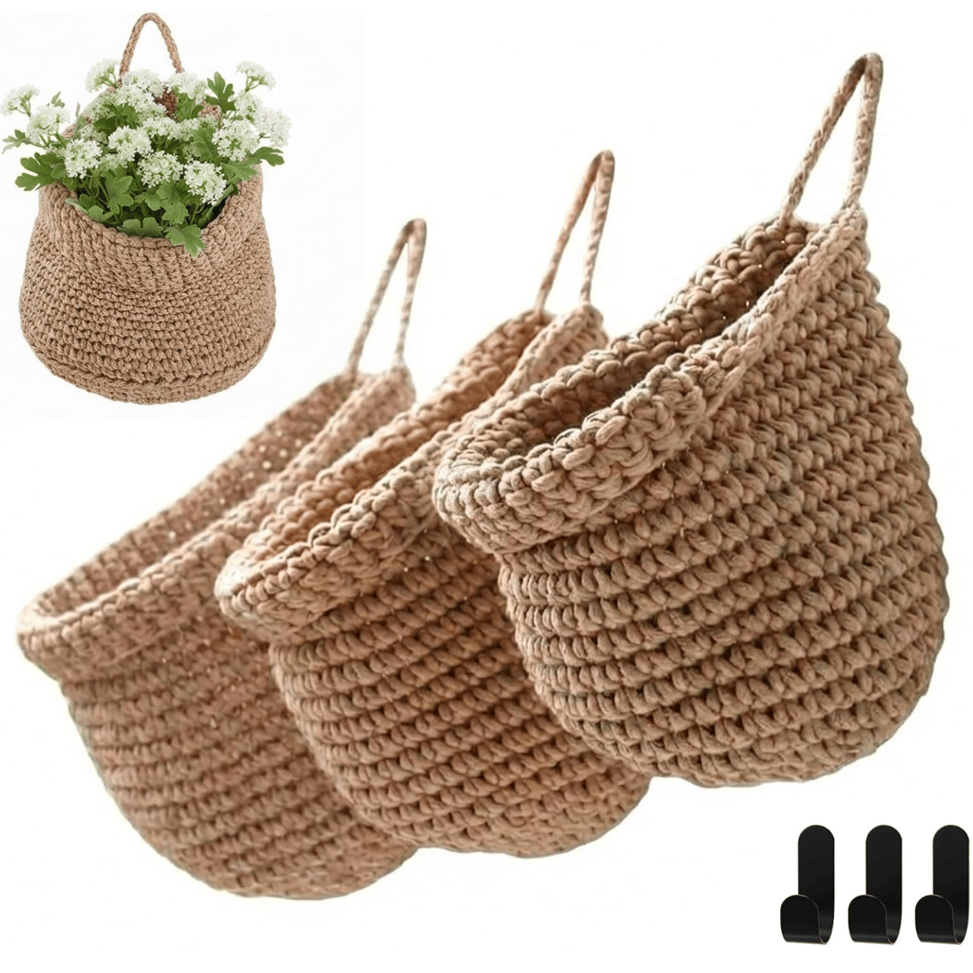 Hanging baskets set of 3