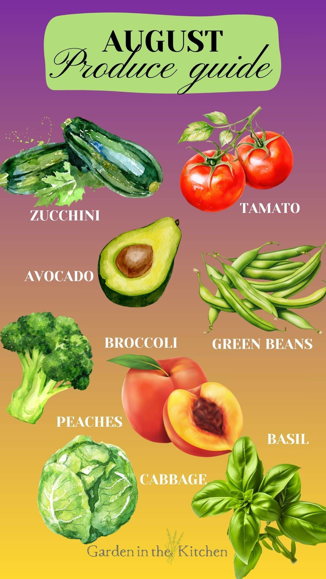 What to cook in August ??