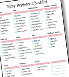 The Ultimate Baby Registry Checklist