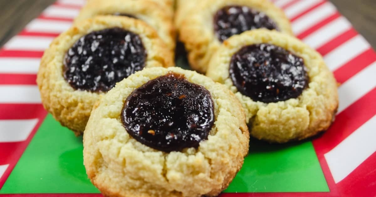 Raspberry Thumbprint Cookies