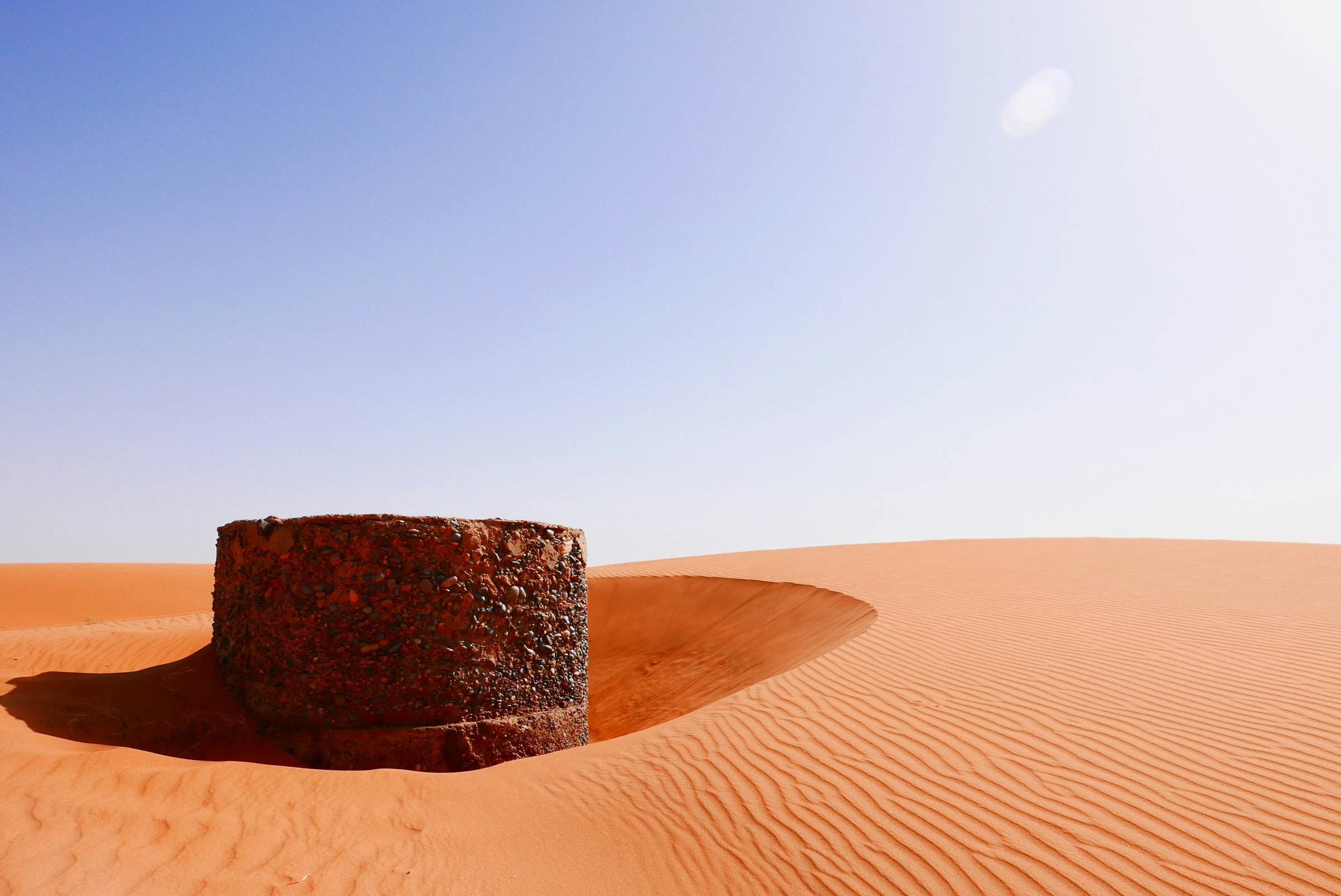 well in desert