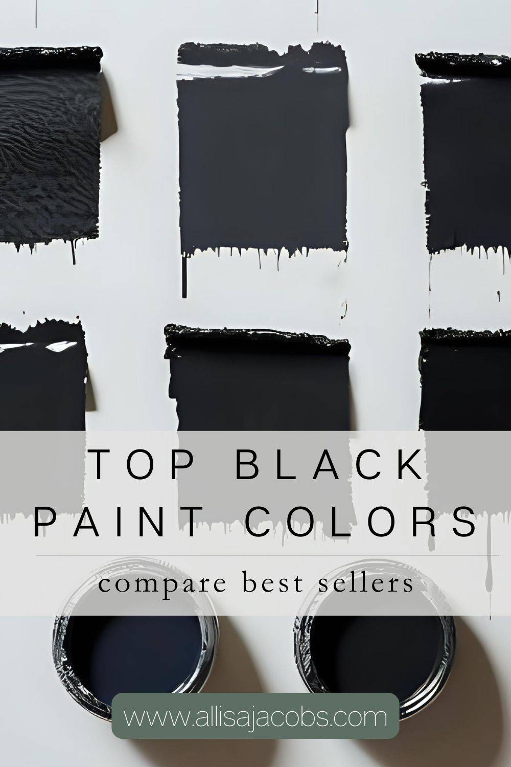 black paint color swatches 