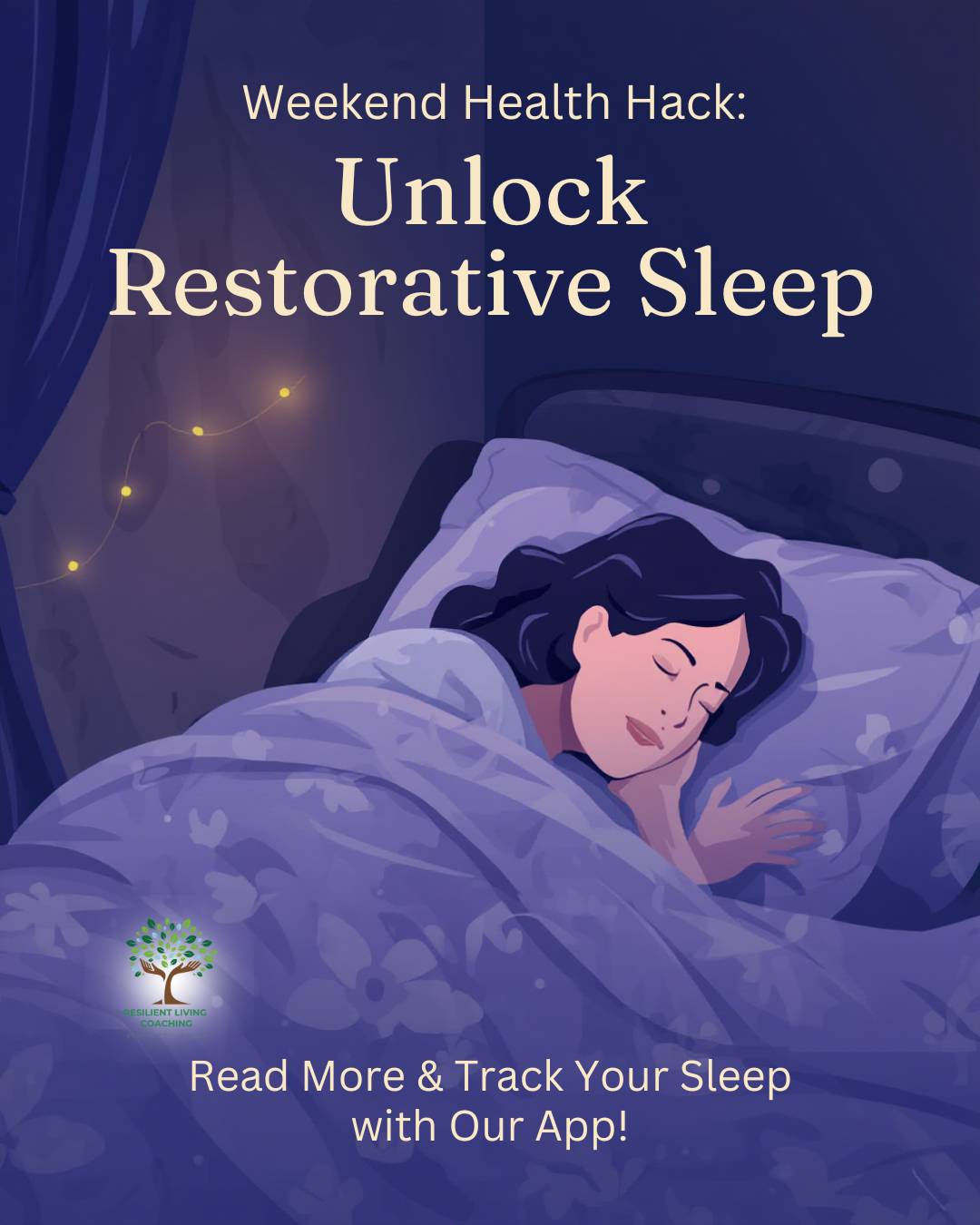woman with chronic condition catching up on sleep with restorative sleep process